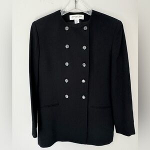 Jones New York Black Double-Breasted Women's Coat